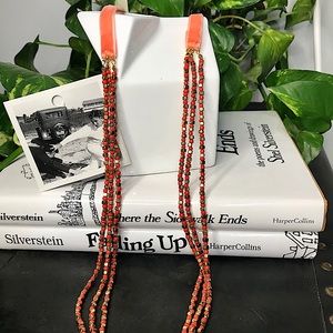Anthropologie Ribbon with 3 Strands Necklace